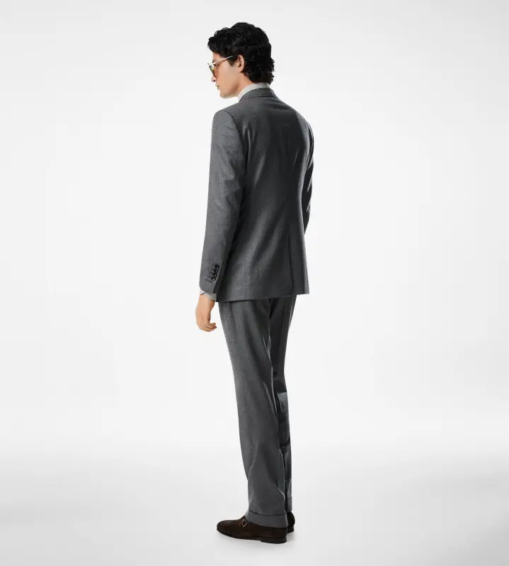 WOOLEN FLANNEL DYLLAN JACKET DARK GREY online